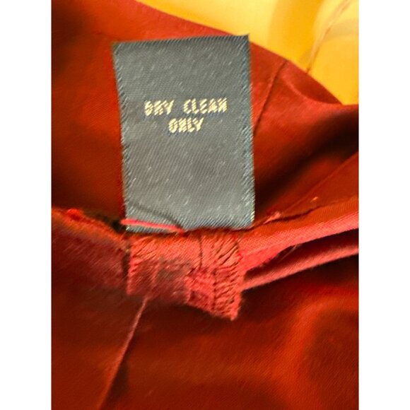 Harolds Womens Silk Trousers Size 8 Red Made In China - Picture 7 of 9